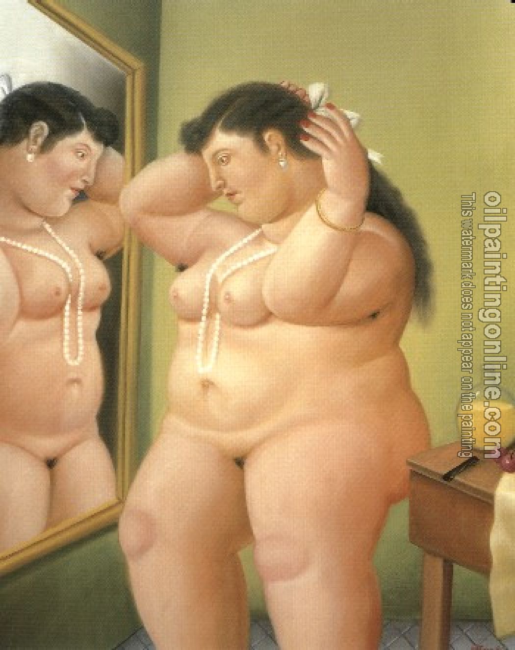 Botero, Fernando - Abstract oil painting.